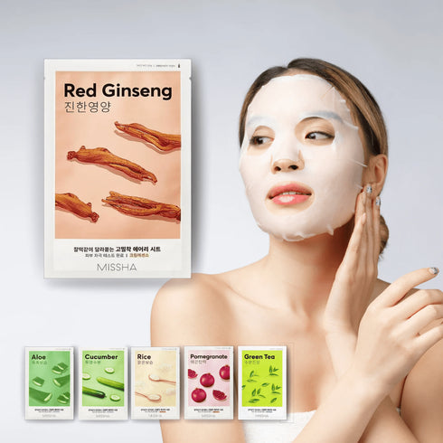 Airy Fit Sheet Mask Red Ginseng - WowSkin Romania