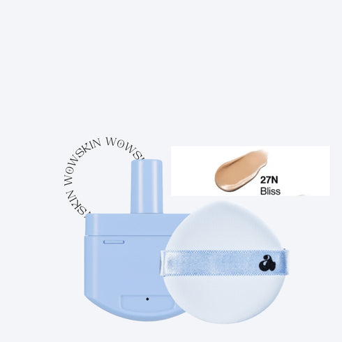 Babe Skin Baby Blue Cushion RE - FEEL + Puff - WowSkin Romania