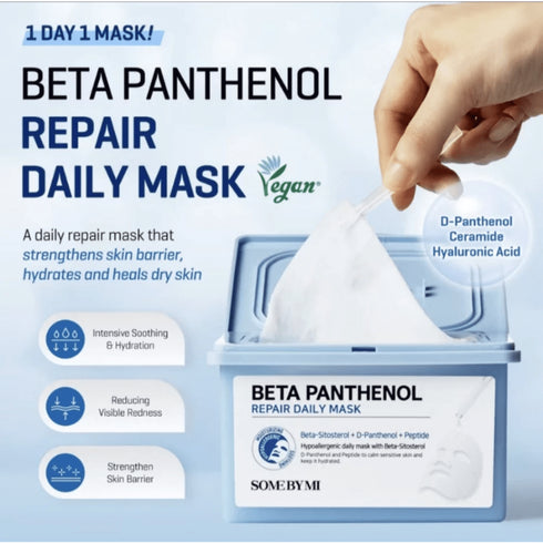 Beta Panthenol Repair Daily Mask 30pcs - WowSkin Romania