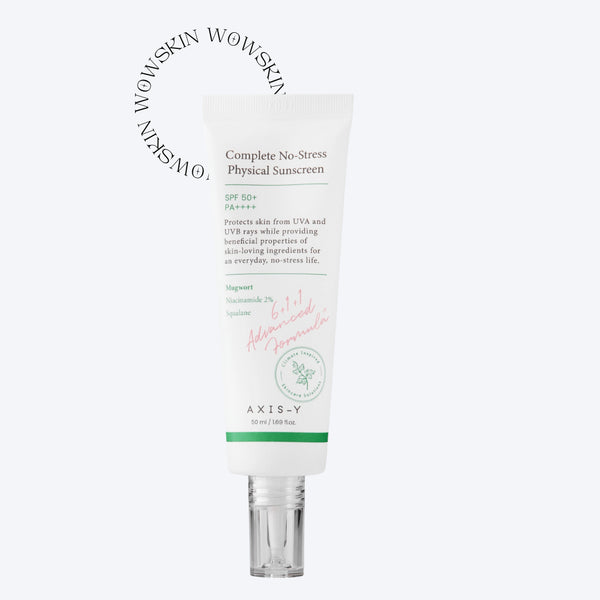 AXIS-Y Complete No-Stress Physical Sunscreen 50 ml – SPF 50+ PA++++ cu Mugwort & Niacinamidă
