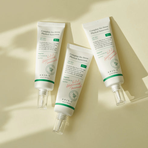 AXIS-Y No-Stress Sunscreen – cremă minerală vegana cu Squalană și Mugwort