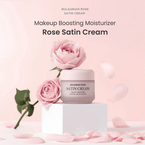 Crema cu apa de trandafir, Bulgarian Rose Satin Cream - WowSkin Romania