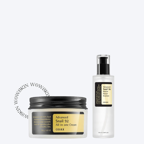 Crema și ser hidratant cu melc, Advanced Snail 92 All in one - WowSkin Romania