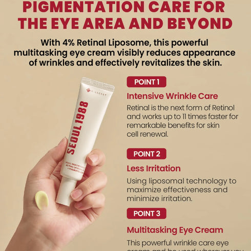 Eye Cream : Retinal Liposome 4% + Fermented Bean, 30 ml - WowSkin Romania