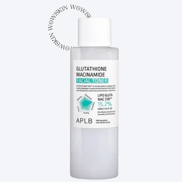 APLB Glutathione Niacinamide Toner 160ml uniformizează tonul pielii și oferă hidratare profundă. Toner facial coreean ideal pentru ten tern și lipsit de strălucire.