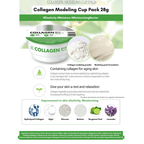 Modeling Mask Cup Pack COLLAGEN 28g - WowSkin Romania