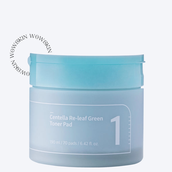 No. 1 Centella Re-leaf Green Toner Pad 190ml - WowSkin Romania