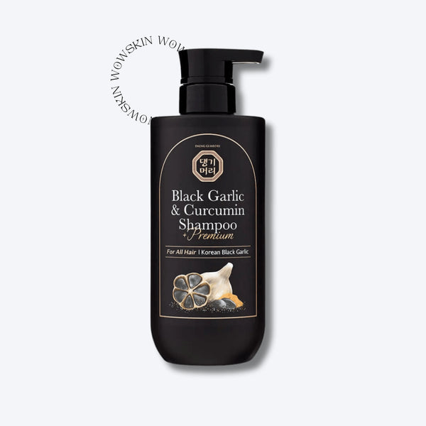 Premium Black Garlic & Curcumin Shampoo, 500 ml - WowSkin Romania