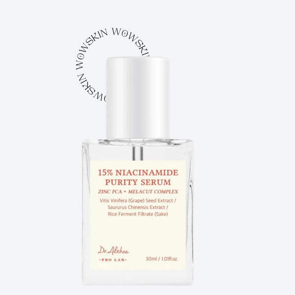 Corectează petele pigmentare și porii dilatați cu serul Dr. Althea 15% Niacinamide. Luminozitate vizibilă și ten uniform în doar câteva săptămâni.  wowskin.ro