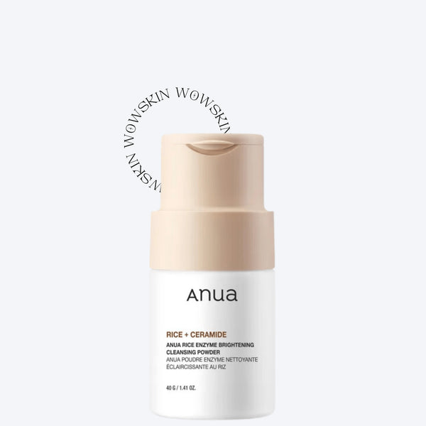 Anua Rice Enzyme Brightening Cleansing Powder 40g curăță delicat și iluminează tenul tern. Pulbere enzimatică coreeană ideală pentru exfoliere blândă și luminozitate naturală.