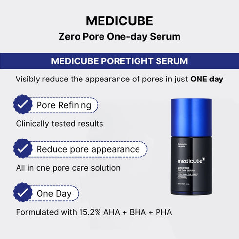 Zero Pore One Day Serum este perfect pentru o rutină K-Beauty care tratează rapid porii vizibili.
Pe wowskin.ro găsești tratamentul intensiv coreean care îmbunătățește aspectul pielii în doar 24h. wowskin.ro