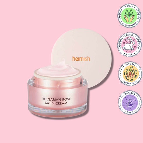 Crema cu apa de trandafir, Bulgarian Rose Satin Cream - WowSkin Romania