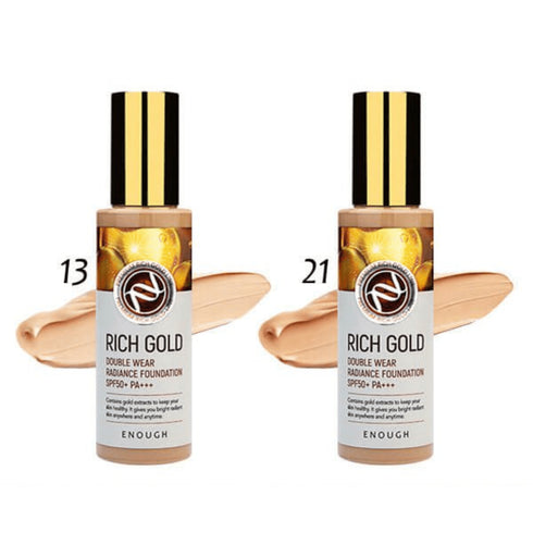 Enough Rich Gold Double Wear Radiance Foundation SPF50 #21 - WowSkin Romania
