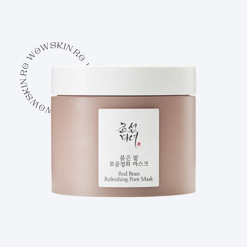 Beauty of Joseon Red Bean Refreshing Pore Mask reduce vizibil porii și curăță în profunzime tenul gras. Formula cu extract natural de fasole roșie matifiază și reîmprospătează pielea. wowskin.ro