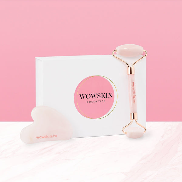 Jade Roller and Gua Sha Massage Set