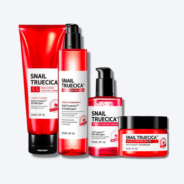 Some By Mi Snail TrueCICA Full Set (Cleanser + Toner + Serum + Cream)