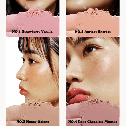 Unleashia - Sisua Butter Waffle Dough Blusher -4 Rose Chocolate Mousse - WowSkin Romania