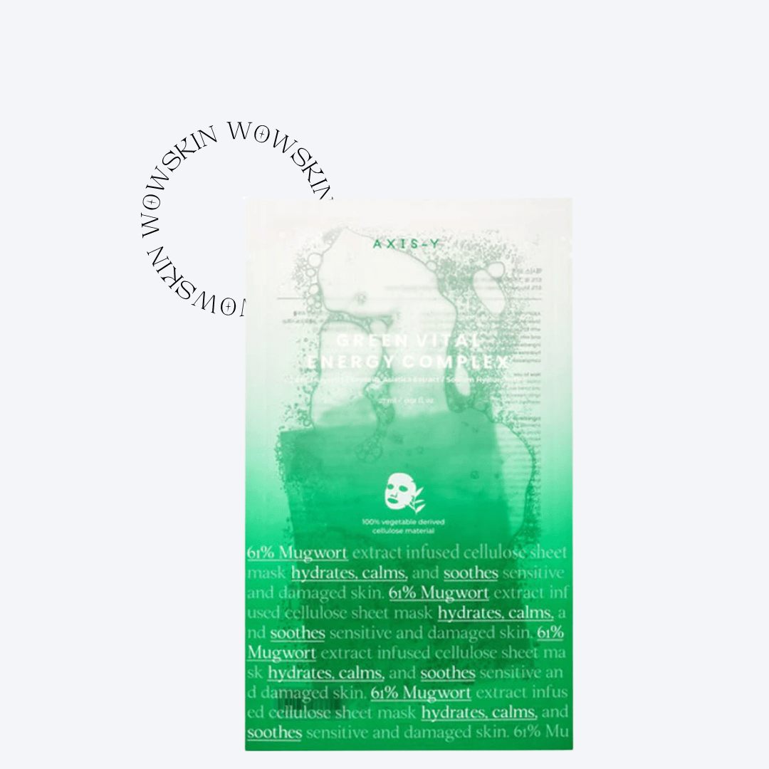 AXIS-Y 61% Green Vital Energy Complex Sheet Mask masca cu mugwort 61%