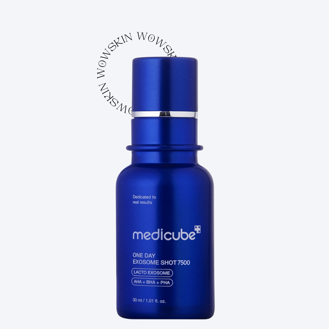Minimizează porii vizibil cu Medicube 7500 One Day Exosome Shot Pore Ampoule – ser concentrat cu exozomi și niacinamidă pentru un ten mai neted și luminos, în doar 1 zi. wowskin.ro