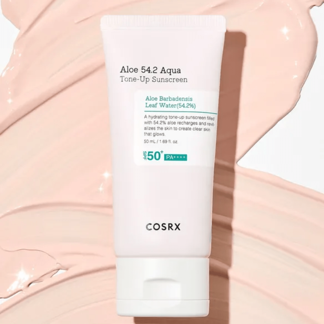Cosrx Tone-Up Sunscreen Aloe 54.2 – protecție UV și iluminare naturală pentru ten