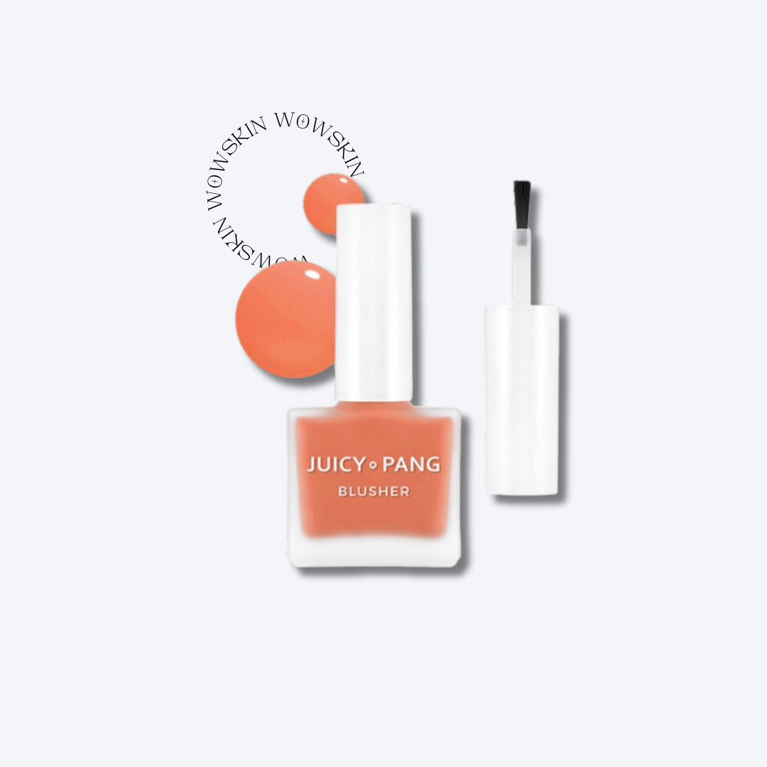 Apieu Juicy Pang Water Blusher CR02 Ripe Persimmon – blush lichid corai cald cu efect natural si luminos