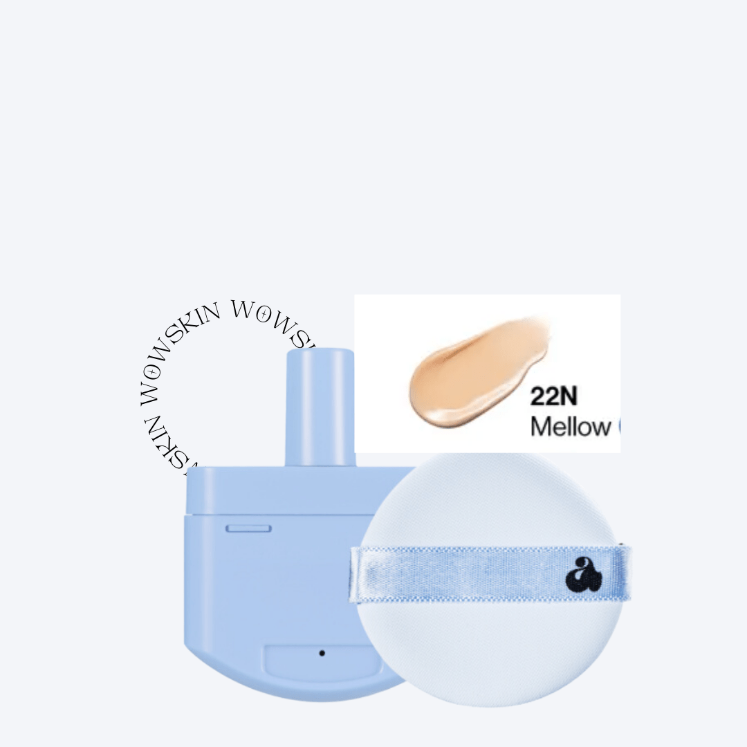 Babe Skin Baby Blue Cushion RE - FEEL + Puff - WowSkin Romania