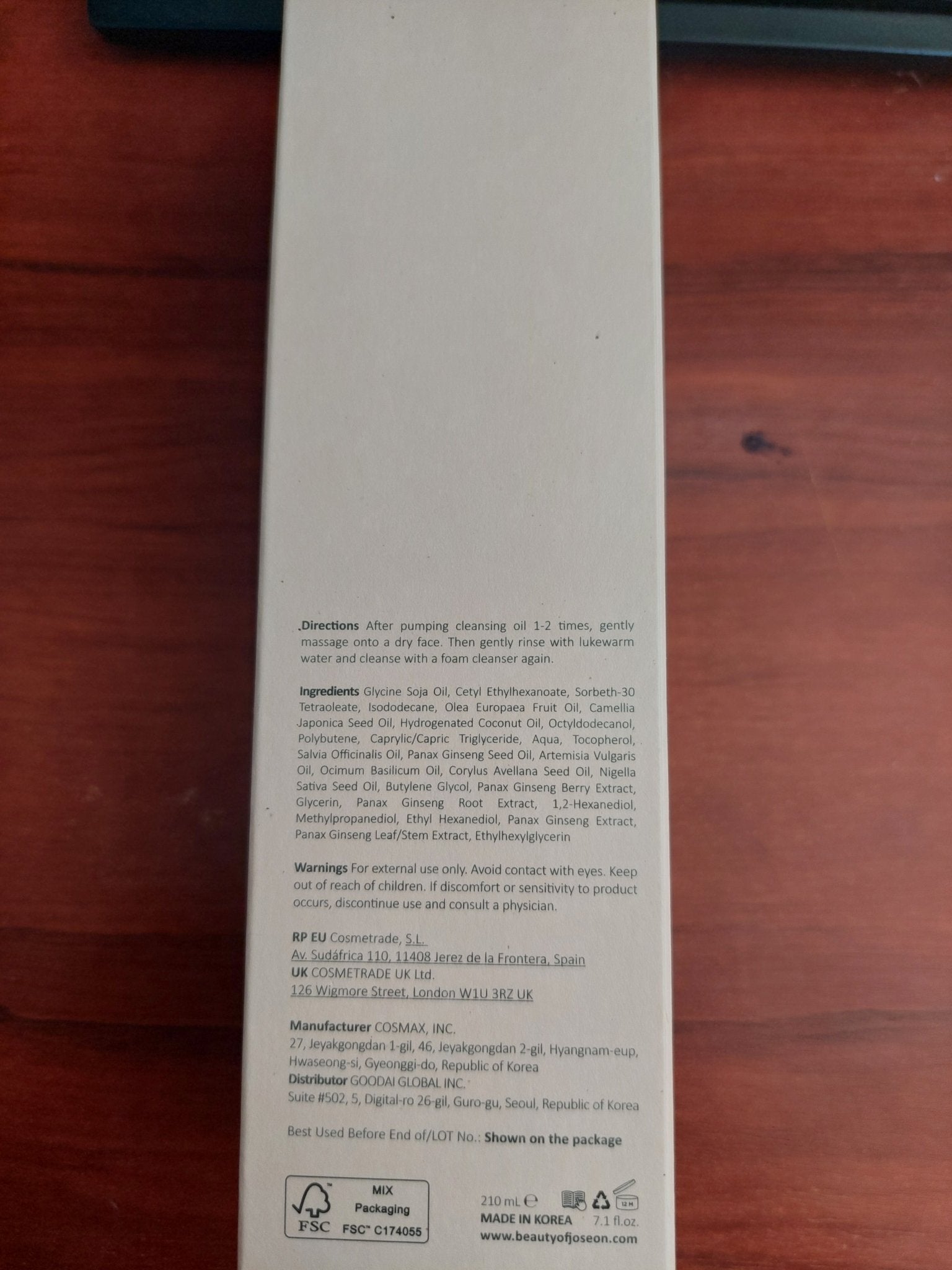 Ginseng Cleansing Oil - WowSkin Romania