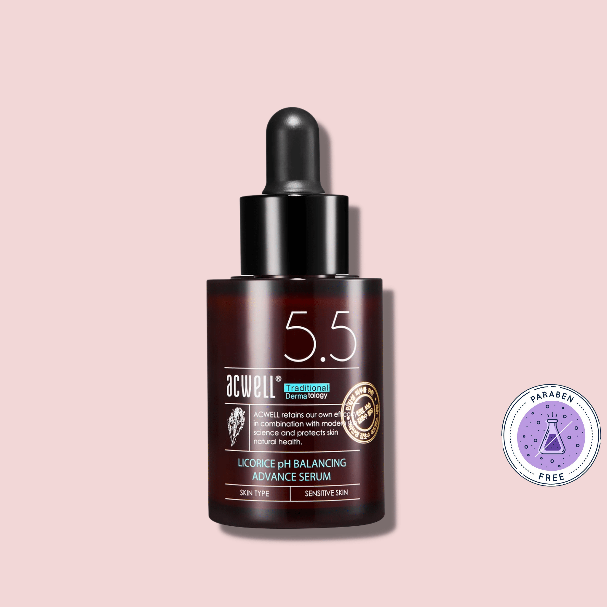 Cu extract de lemn dulce și pH echilibrat, Acwell Serum calmează, hidratează și oferă un efect de glow natural. Ideal pentru piele ternă și iritată.