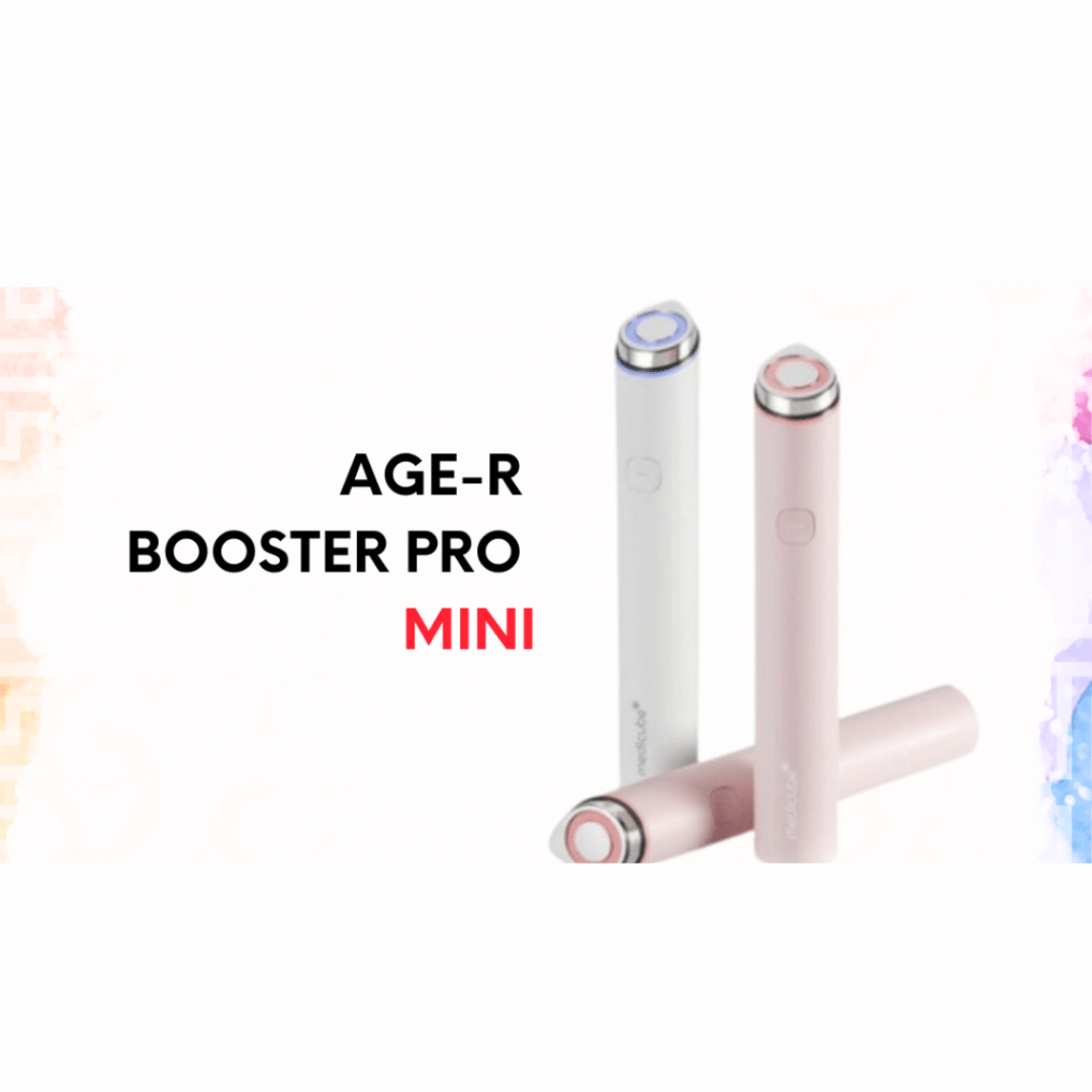 Redă fermitatea și luminozitatea pielii cu Boosterul facial MINI AGE-R roz, perfect pentru o rutină anti-aging eficientă chiar la tine acasă. wowskin.ro