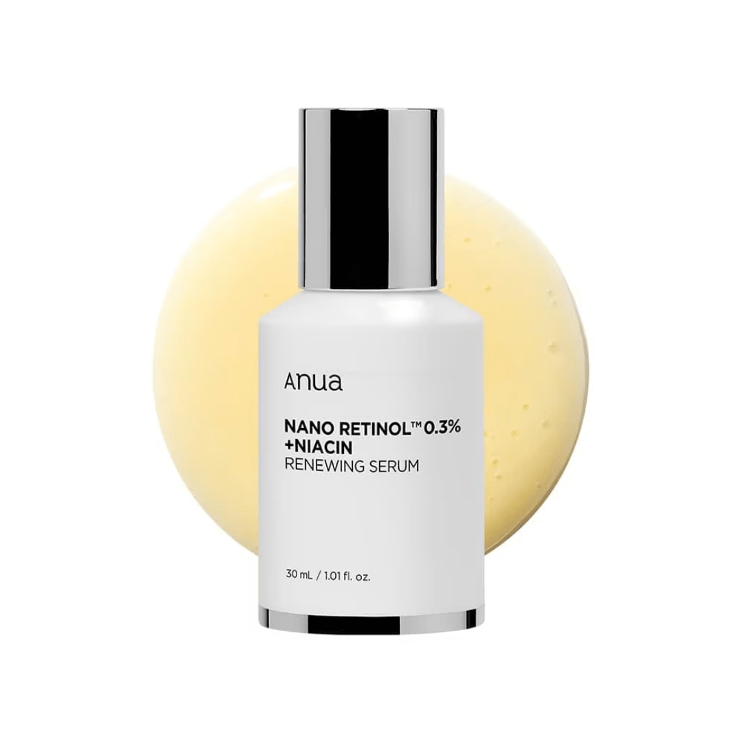 Serul cu retinol și niacinamide de la Anua oferă rezultate rapide fără iritații. Formula cu nano-retinol 0.3% pătrunde profund pentru o regenerare vizibilă a pielii.