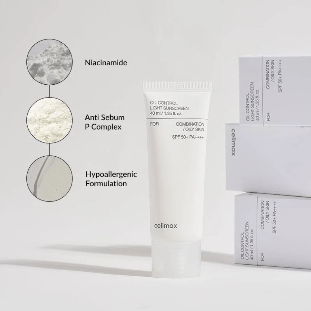 Oil Control Light Sunscreen, 40ml - WowSkin Romania