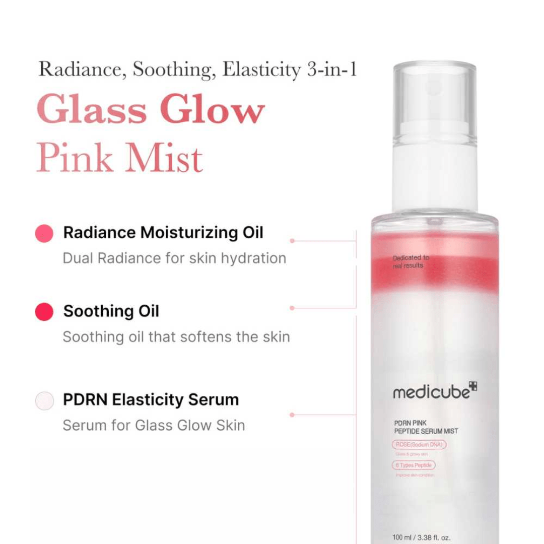 PDRN Pink Glutathione Serum Mist, 100ml - WowSkin Romania
