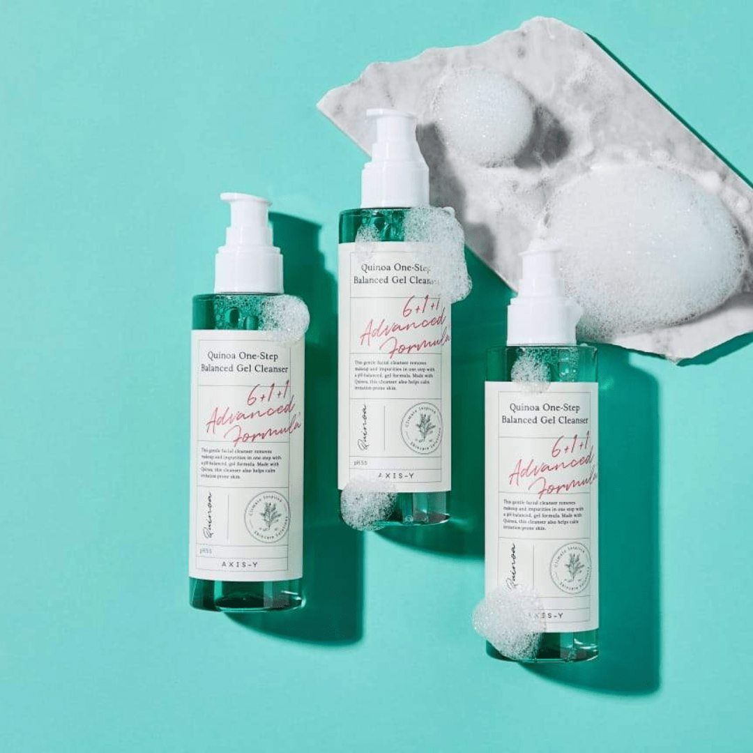 Descoperă AXIS-Y Quinoa Gel Cleanser, soluția ideală pentru o curățare profundă, fără iritații. Potrivit pentru toate tipurile de ten.