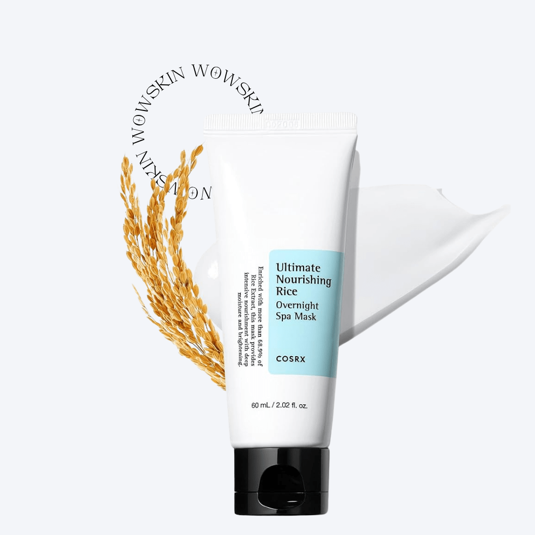 COSRX Rice Overnight Spa Mask hidratează intens și luminează tenul peste noapte, datorită extractului de orez în proporție de 68%. Ideală pentru ten tern și lipsit de strălucire. wowskin.ro