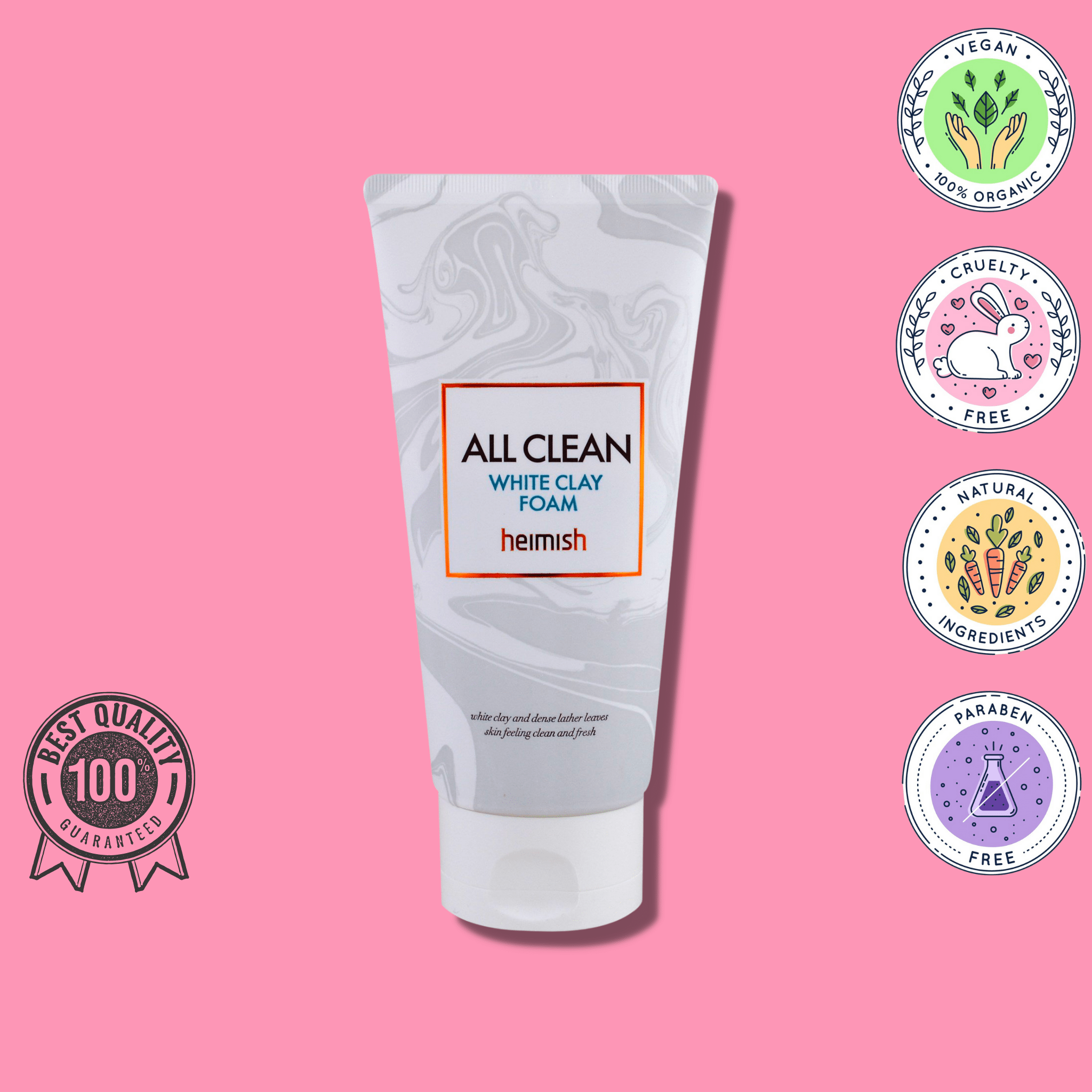 All Clean White Clay Foam - WowSkin Romania