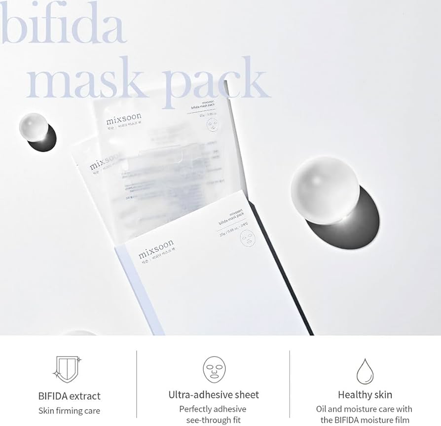 Bifida Mask Pack Descoperă esența frumuseții minimaliste cu pachetul de măști Bifida de la Mixsoon. Fiecare foaie de 26 g este îmbibată într-un ser puternic ce conține lizat de ferment bifida, renumit pentru proprietățile sale reparatoare. Acest pachet de măști promite să îmbunătățească rezistența și repararea pielii, lăsând-o vizibil moale, suplă și revitalizată. Ideal pentru o sesiune de răsfăț, Mixsoon Bifida Mask Pack este secretul tău pentru un ten hrănit și strălucitor.