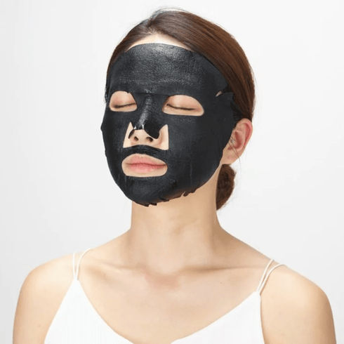 JayJun Foglio per maschera nera schiarente con acqua reale