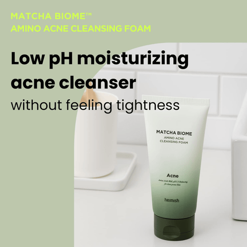 Schiuma detergente per acne Mini Matcha Biome Amino