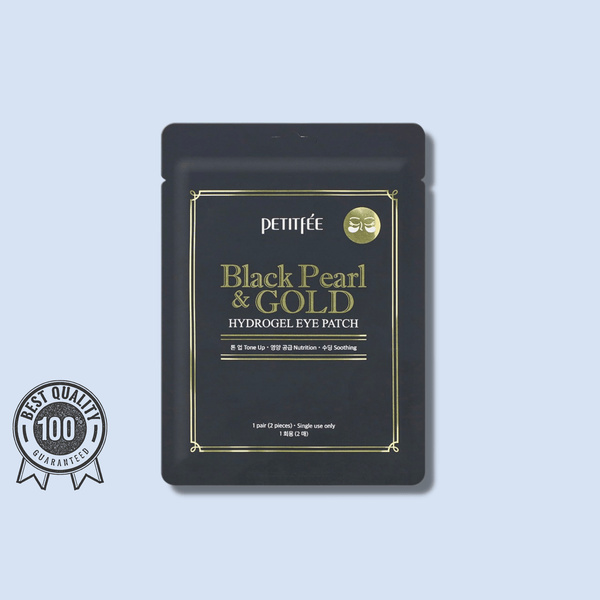 Black Pearl &amp; Gold Hydrogel Eye Patch 2 pcs.