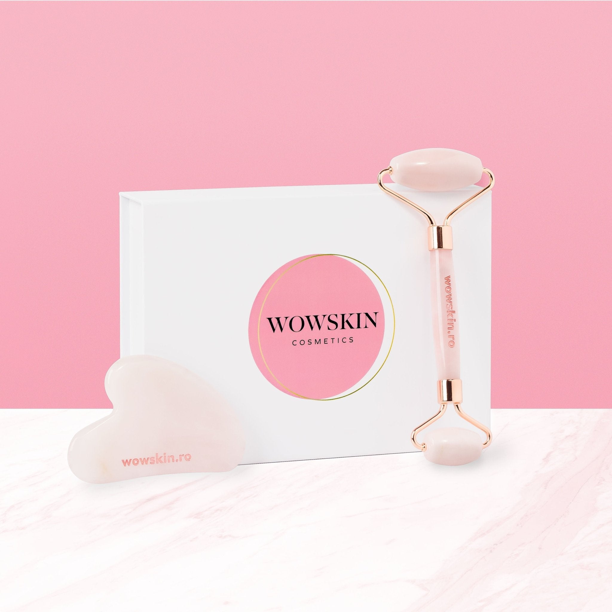 Jade Roller and Gua Sha Massage Set