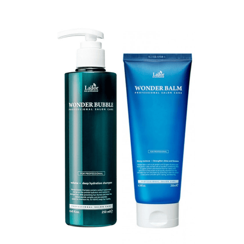 Set shampoo e balsamo per volume, idratazione e morbidezza dei capelli, Wonder Set