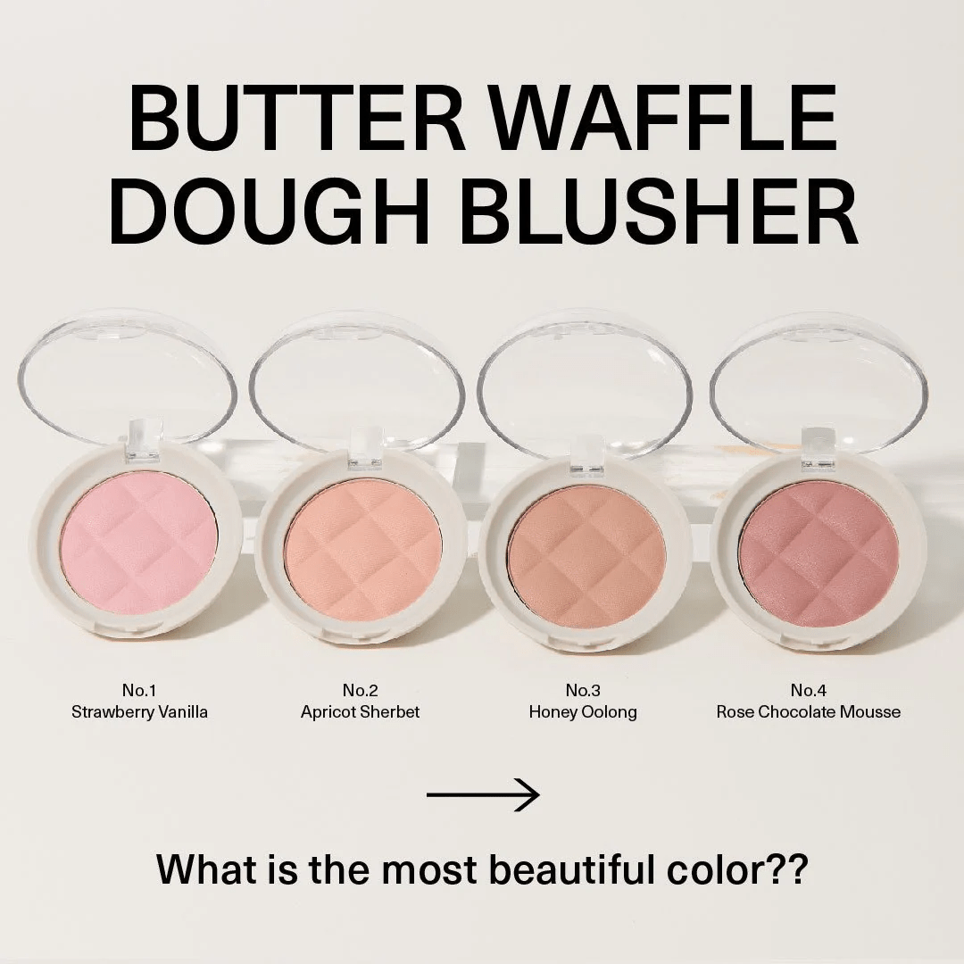 Sisua, Butter Waffle Dough Blusher- No. 3 Honey Oolong - WowSkin Romania