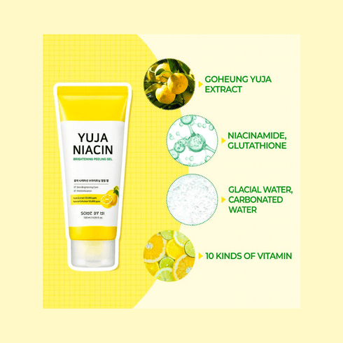 Gel peeling illuminante alla niacina Yuja